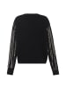 faina Damen Strickpullover Mit Pailletten in SCHWARZ