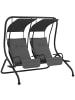 Outsunny Hollywoodschaukel 170L x 136B x 170H cm Grau