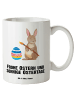 Mr. & Mrs. Panda XL Tasse Hase Eier Malen mit Spruch in Weiß