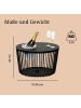 COOTAB Cooler Table 3-in-1 Loungetisch mit Acryl-Kühler Stockholm in 46 cm in schwarz