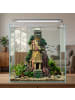 relaxdays Aquarium Deko "Tempel" in Grau - (B)15,5 x (H)26 x (T)13 cm