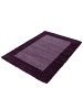KADIMA DESIGN Teppich Hochflor einfarbig mit Bordüre Polypropylen Wohnzimmer in Violett
