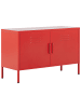 Beliani Büroschränke URIA in Rot - (W) 100 x (H) 65 x (L) 40 cm