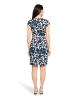BETTY & CO Etuikleid mit Gürtel in Dark Blue/Nature