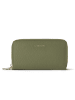 Lazarotti Bologna Leather XL Double Zip-Around Geldbörse RFID Leder 20 cm olive
