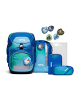 Ergobag pack Schulrucksack Set 6-tlg. DschungelfieBär Special Edition in blau