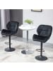HOMCOM Barhocker-51,5B x 57,5T x 93-114,5H cm-Schwarz
