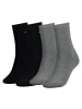 Tommy Hilfiger Socken 4er Pack in Schwarz/Hellgrau