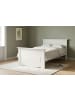 Feldmann-Wohnen Bett Belluno Elegante Kiefer weiß lackiert 110 / 214 / 95cm