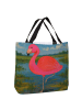 Mr. & Mrs. Panda Tote Bag Flamingo Classic Design ohne Spruch in Weiß