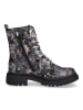 MIDS MABEL Schnürboot in Schwarz Blumenprint