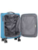 D&N Travel Line 9204 4 Rollen Kabinentrolley 55 cm blau
