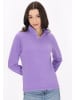 myMo Damen Fleecepullover in Violett