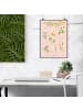 Mr. & Mrs. Panda Deko Bild Wildblumen mit Spruch in Bunt
