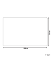 Beliani Kuscheldecke TANTAN in Rot/Beige - (W) 150 x (H) 2 x (L) 200 cm