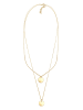 Elli Halskette 925 Sterling Silber Geo, Kreis in Gold