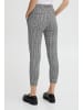 ICHI Stoffhose IHKATE SMALL CHECK PA2 - 20118096  Schmal geschnittene Ankle-Hose in Weiß