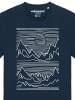 wat? Apparel T-Shirt Mountains in Dunkelblau