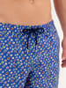 HOM Badeshorts Beach Boxer Socoa in navy print