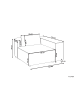 Beliani Sofaelement BRANDE in Schwarz - (W) 123 x (H) 70 x (L) 121 cm