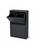 relaxdays Mülleimer in Schwarz - 4x 18 l