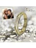 GoldDream 333 Gelbgold - 8 Karat Damen Ringe 3-reihig Zirkonia Fingerring  58 (18,5)