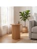 home24 home24 Beistelltisch aus Holzwerkstoff im skandinavischen Stil in Eiche