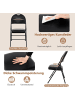 COSTWAY 4er Set Klappstühle in Schwarz