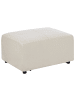 Beliani Ottomane KOHLO in Beige/Schwarz - (W) 95 x (H) 48 x (L) 70 cm