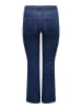 ONLY Carmakoma Flared fit jeans in Dark Blue Denim