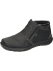 rieker Freizeit Stiefel in schwarz/schwarz