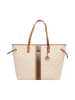 Carlo Colucci Shopper Elvati in Creme / Braun