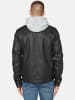 KOROSHI Leder-Effektjacke in schwarz