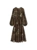 Marc O'Polo Bedrucktes Kleid regular in Dark Brown