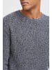 !SOLID Strickpullover SDKotchap 21301069-ME  Melierter Strickpullover mit Rollkanten in Grau