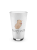 Mr. & Mrs. Panda Glas Capybara Wein mit Spruch in Transparent