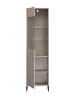 Feldmann-Wohnen Vitrine Caseres Kaschmir | schwarz 50 / 38 / 184cm