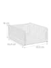 relaxdays 3 x Schrank Organizer in Weiß - (B)33,5 x (H)18 x (T)43,5 cm