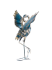 Beliani Gartenfigur KALIBO in Blau/Messing - (W) 25 x (H) 65 x (L) 50 cm