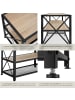 tectake TV-Regal Chicago 141 x 41,5 x 50,5 cm, Industrial Holz hell, Eiche Sonoma
