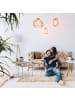 relaxdays 2er Set: Satztische in Natur
