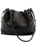 Florence Florence Schultertasche, Beuteltasche Leder schwarz ca. 42 cm