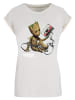 F4NT4STIC T-Shirt Marvel Guardians Of The Galaxy Vol2 Groot Tape in Whitesand