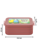 Mr. & Mrs. Panda Bento Box Wellensittich Liebe Design mit Spruch in Rot Pastell
