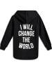 Sometime Soon Kapuzenpullover Raglanärmel Stmmontery Hoodie Kinder in BLACK