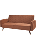 Beliani 3-Sitzer Sofa SENJA in Orange/Gold/Braun - (W) 198 x (H) 87 x (L) 95 cm