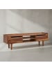 KADIMA DESIGN Massivholz-Lowboard für 60-Zoll TV, Sheesham, Stauraum, Schutzlack
