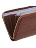DuDu Up Geldbörse RFID Schutz Leder 20 cm choccolate-lilac