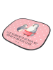 Mr. & Mrs. Panda Sonnenschutz Pinguin mit Kind mit Spruch in Rot Pastell