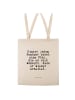Mr. & Mrs. Panda Shopping Tasche Hinter jedem Rentner steht... m... in Creme